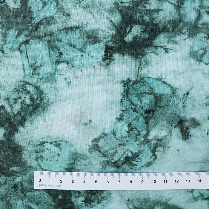 Ткань хлопок пэчворк морская волна, осень флора, FreeSpirit (арт. PWKA006.JADE)