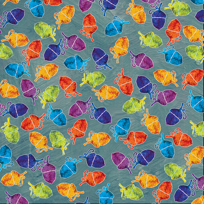 Ткань хлопок пэчворк разноцветные, необычные, Studio E (арт. 249593)