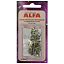 Кнопки для легкой одежды Alfa AF-SA14 металл 9,5 мм 6 пар никель