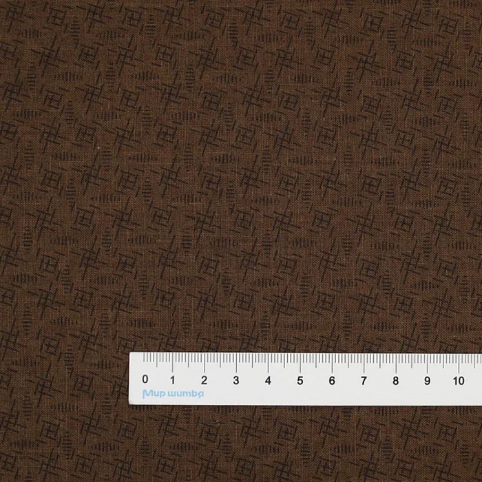 Ткань хлопок пэчворк коричневый, фактура, Blank Quilting (арт. 2668-39)