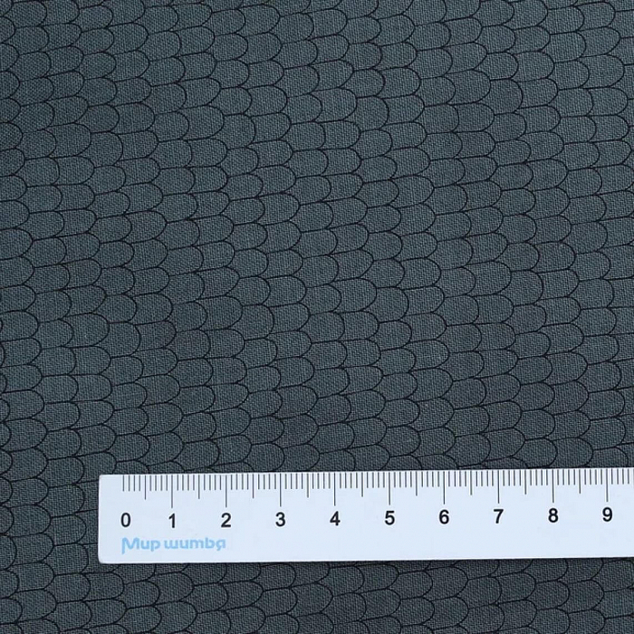 Ткань хлопок пэчворк серый, фактура, Stof (арт. 4513-940)
