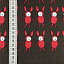Ткань хлопок пэчворк красный черный разноцветные, , ALFA (арт. 213402)