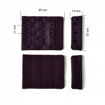 Застежка для бюстгальтера Arta-F 4,4 см фиолетовый