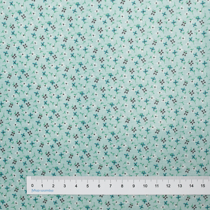 Ткань хлопок пэчворк голубой, фактура, Riley Blake (арт. C10935-SONGBIRD)