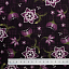 Ткань хлопок пэчворк фиолетовый, цветы, Maywood Studio (арт. MAS9720-V)