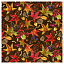 Ткань хлопок пэчворк коричневый, осень флора, Studio E (арт. 5741-33)