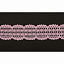 Кружево вязаное хлопковое Alfa AF-386-020 25 мм розовый