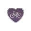 Нашивка «Люблю велосипед»