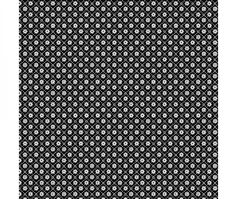 Ткань хлопок пэчворк черный, геометрия, Benartex (арт. 1040490B)