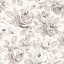 Ткань хлопок пэчворк бежевый, цветы, Riley Blake (арт. C8810-CREAM)