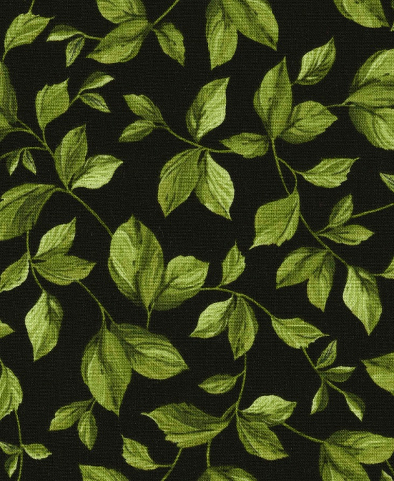 Ткань хлопок пэчворк зеленый черный, фактура, Timeless Treasures (арт. 254672)