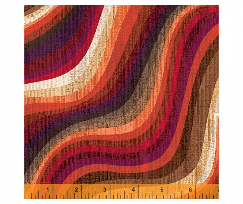 Ткань хлопок пэчворк коричневый, фактура, Windham Fabrics (арт. 52494D-4)