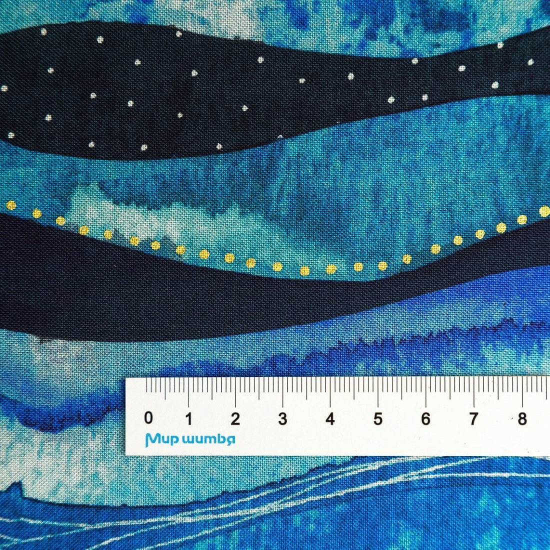 Ткань хлопок для пэчворка для одежды синий, фактура, Windham Fabrics (арт. CX6363-Girl)