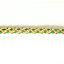 Шнур плетеный PEGA с люрексом, золото с зеленым, 7 мм