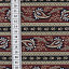 Ткань хлопок пэчворк черный коричневый бордовый, пейсли, ALFA (арт. 232365)