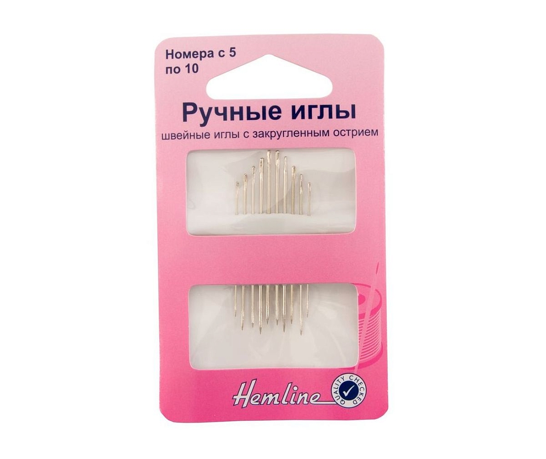 Ручные иглы для трикотажа Hemline арт. 206.510 № 5-10, 10 шт.