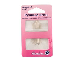 Ручные иглы для трикотажа Hemline арт. 206.510 № 5-10, 10 шт.