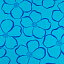 Ткань хлопок пэчворк синий бирюзовый, цветы, Benartex (арт. 70833)