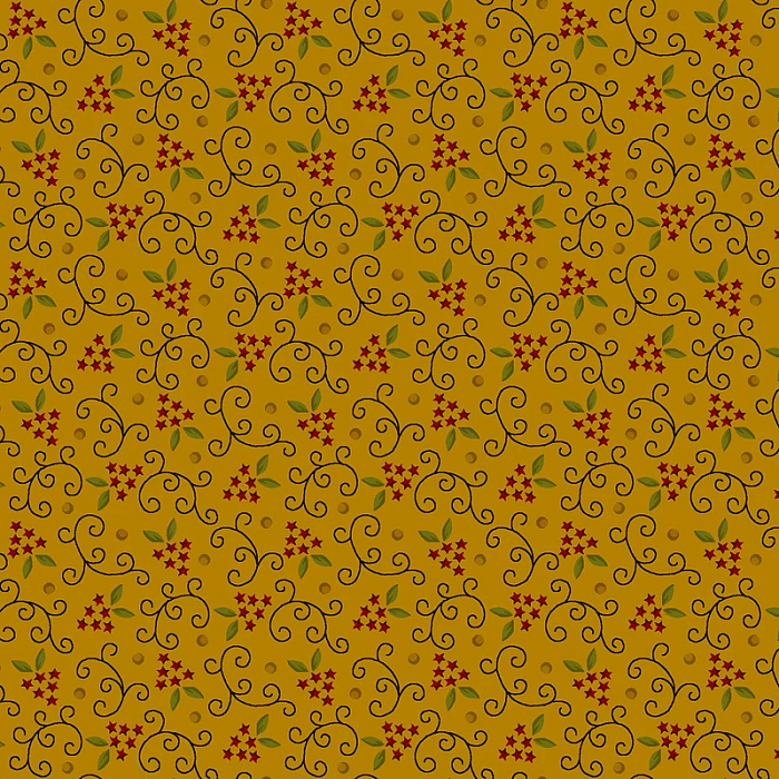 Ткань хлопок пэчворк желтый, фактура звезды, Henry Glass (арт. 674-404)