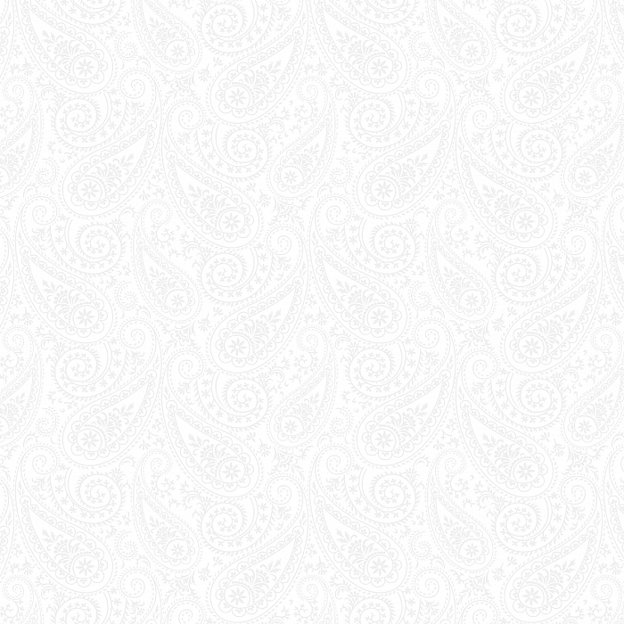 Ткань хлопок пэчворк белый, пейсли, Blank Quilting (арт. 9038-01W)