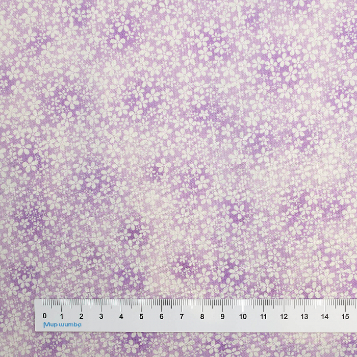 Ткань хлопок пэчворк сиреневый, мелкий цветочек цветы флора, Michael Miller (арт. DDC9983-LAVE-D)