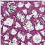 Ткань хлопок пэчворк фиолетовый, еда и напитки, Loralie (арт. 691-931)