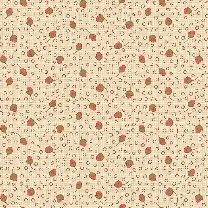 Ткань хлопок пэчворк бежевый, мелкий цветочек, Henry Glass (арт. 216083)