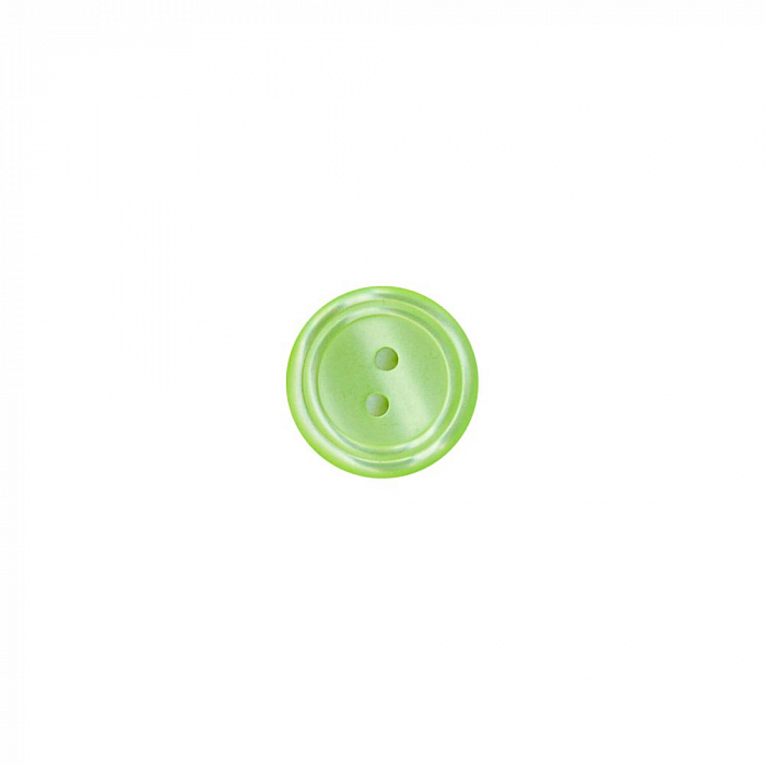 Пуговица рубашечная / блузочная пластиковая на прокол, 20 мм, св.зеленый