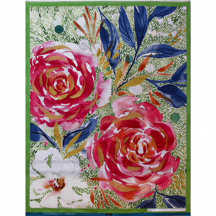 Ткань хлопок пэчворк розовый, цветы розы, Moda (арт. 8440 11D)