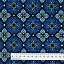 Ткань хлопок пэчворк синий, ложный пэчворк геометрия восточные мотивы, Benartex (арт. 10483-55)