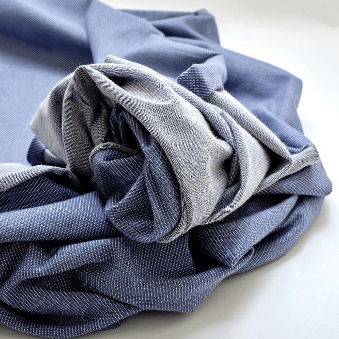 Ткань трикотаж домашний текстиль синий, однотонная, Stof (арт. 118766)