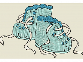 Дизайн для вышивки «Ботиночки»