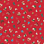 Ткань хлопок пэчворк красный, детская тематика новый год, Lecien (арт. 219957)