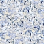 Ткань хлопок для пэчворка для одежды голубой, цветы, Windham Fabrics (арт. 50607-2)