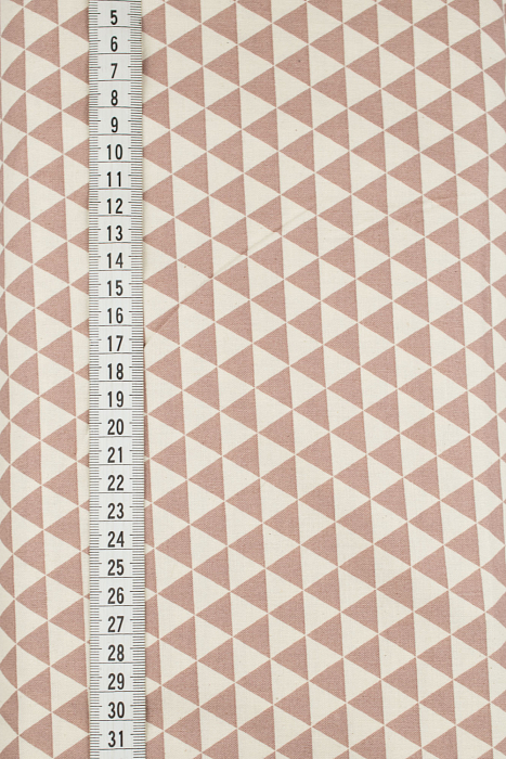 Ткань хлопок пэчворк бежевый коричневый, геометрия, ALFA (арт. 234751)
