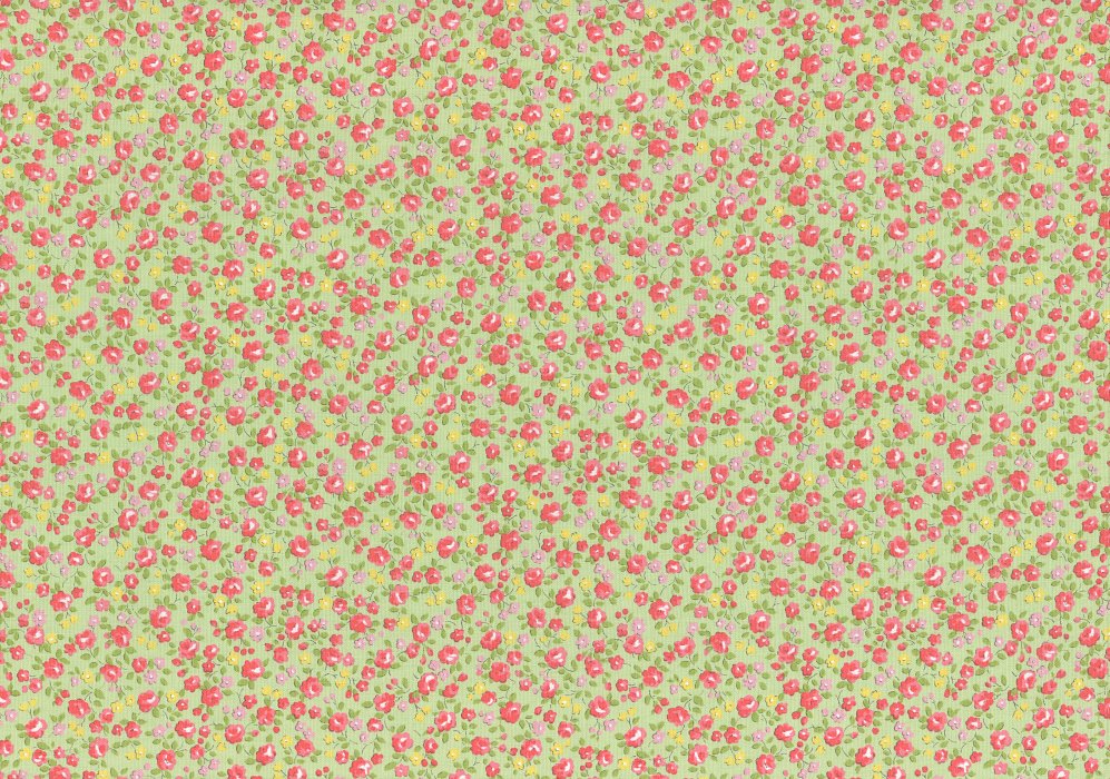 Ткань хлопок пэчворк разноцветные, мелкий цветочек, Lecien (арт. 206759)