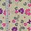 Ткань лен домашний текстиль розовый бежевый сиреневый, цветы, ALFA C (арт. 232858-7)