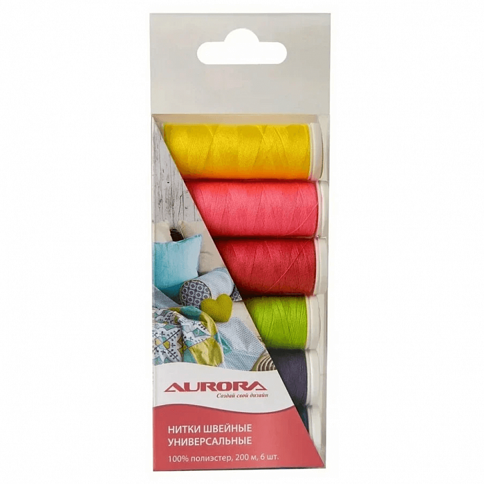 Набор ниток швейных Aurora Talia № 120 AU-2608 Краски лета