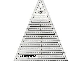 Линейка для пэчворка Aurora AU-45 Треугольник 45°