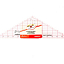 Линейка-треугольник для пэчворка Sew Easy NL4175 с углом 120°