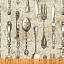 Ткань хлопок для пэчворка бежевый, кухонная утварь, Windham Fabrics (арт. 222780)