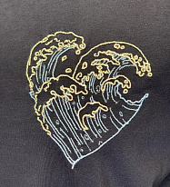 Дизайн для вышивки «Волна»
