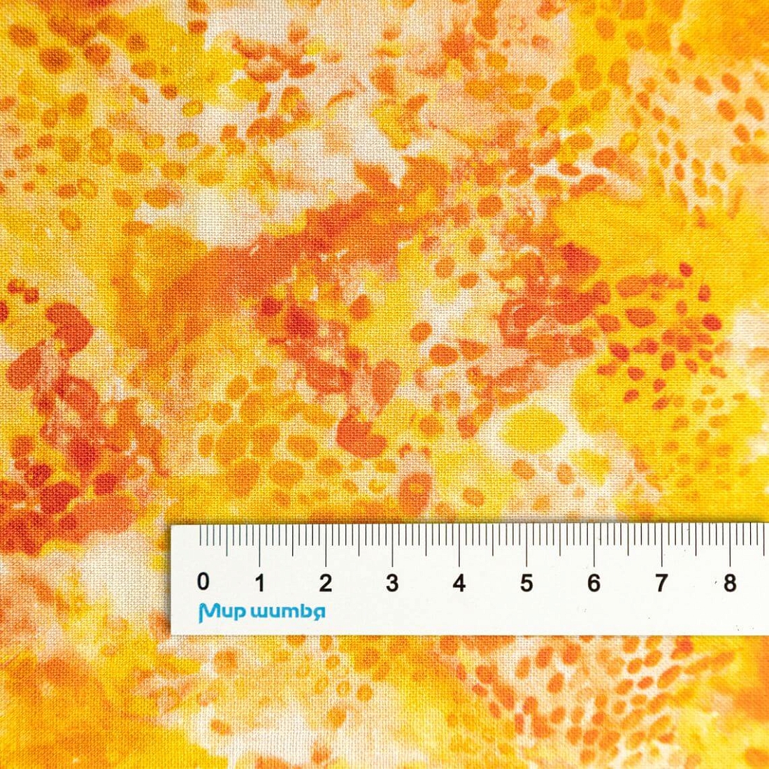 Ткань хлопок для пэчворка для одежды желтый, фактура, Windham Fabrics (арт. CX6363-Girl)