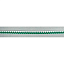 Кружево вязаное хлопковое IEMESA 3174/40 7 мм белый/зелёный