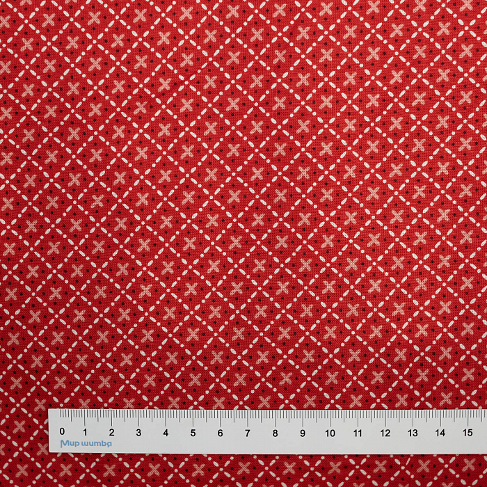 Ткань хлопок пэчворк красный, фактура, Riley Blake (арт. C10928-CAYENNE)