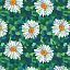 Ткань хлопок для пэчворка для одежды зеленый, цветы, Blank Quilting (арт. П276)
