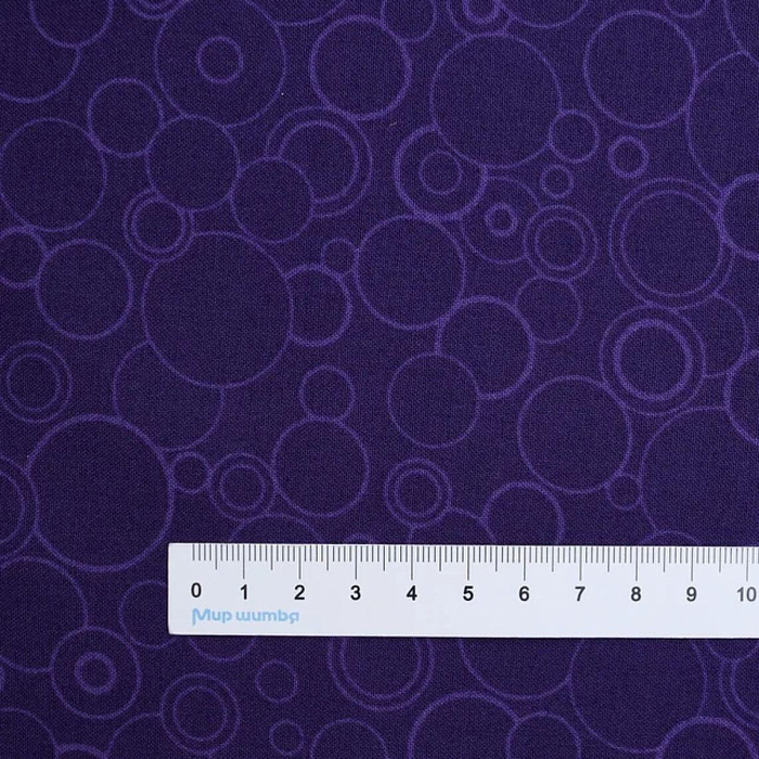 Ткань хлопок пэчворк фиолетовый, геометрия, Benartex (арт. 0062866B)