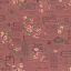 Ткань хлопок пэчворк зеленый розовый бордовый, надписи цветы завитки винтаж розы, Lecien (арт. 231706)