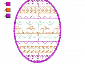 Дизайн для вышивки «Пасхальное яйцо. Орнамент 9»