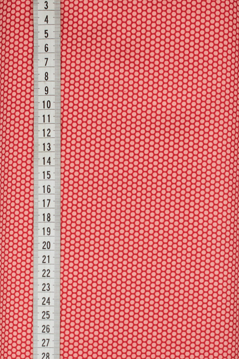 Ткань хлопок пэчворк розовый, геометрия горох и точки, ALFA (арт. 232292)